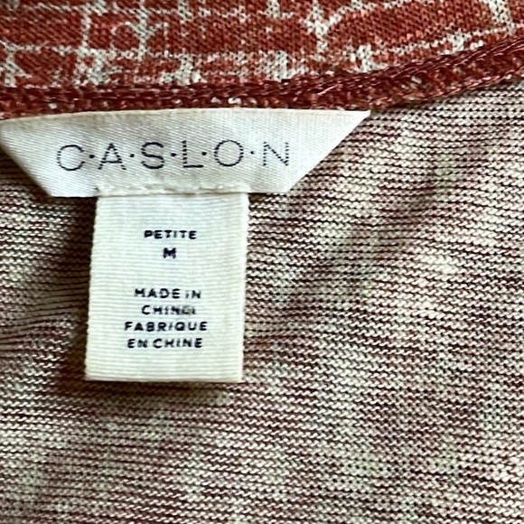 Caslon v- neckline linen short sleeve top - Picture 9 of 13